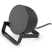 Belkin drahtloser BoostCharge Ladeständer, 10 W mit Bluetooth Lautsprecher (schnelles drahtloses Ladegerät mit Speaker Schwarz