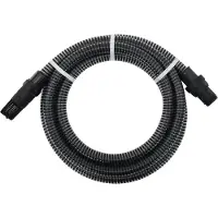 Syfax Saugschlauch mit PVC-Anschlüssen Schwarz 1" 7 m PVC