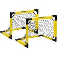 Charlsten Get & Go Fußballtor Set 2er – klappbar, 55 × 44 × 44 cm