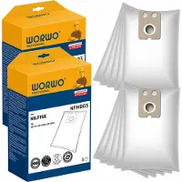 WORWO POWER BAG Staubsaugerbeutel 10er Set – Ersatz, kompatibel mit Nilfisk VP300 / GD 1000 – Mikrofaser*