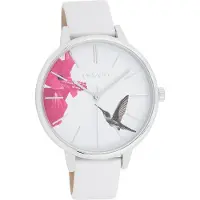 Oozoo Damen Armbanduhr weiß Analog Timepieces Lederarmband D2UOC11066