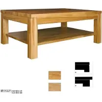AEA Couchtisch Holztisch Echtholz Couchtische Tischplatte Beistelltisch Tisch 100x70