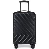 ZELLERFELD 3-Teilig ABS Hartschalenkofferset Trolley Koffer Hartschale Reisekoffer mit 4 Doppelräder Rollensystem Schwarz
