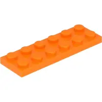 LEGO 2x6 Platte 3795 - 250 Stück Orange
