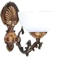 AEA Wandleuchte Wandlampe Wandleuchten Lüster Wand Lampen Braun Klassischе