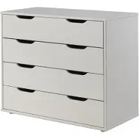 Furnlux Classic FURNLUX Kommode Pino Weiss 86cm / Hauptfarbe: Weiß / Abmessungen: 86 x 44 x 72 cm