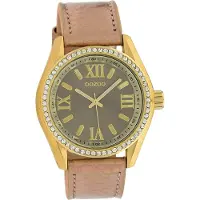 Oozoo Damen Armbanduhr rosegold Analog Timepieces Lederarmband D2UOC10273