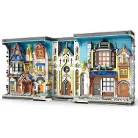 ReoBrix 66026 - Buch: Mittelalterliche Stadt - Book Nook