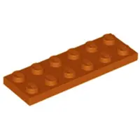 LEGO 2x6 Platte 3795 - 100 Stück Dunkles Orange