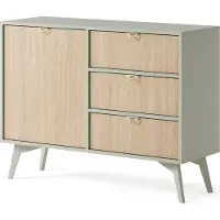 3Xeliving Kommode, Sideboard, Stilvolle Eukalyptus und Braun, B 106 cm