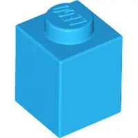 LEGO : 100x Stein 1x1 in dunklem Azure