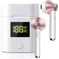 EKO , Bluetooth 5.0 TWS Schnurlose Kopfhörer Modell JeezPro mit LED-Anzeige, Rosa