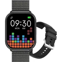 RUBICON Smartwatch RNCF34 SET mit Farb-Touchscreen, Bluetooth-Anruffunktion, Gesundheits-Tracking, Sportmodi, personalisierbar