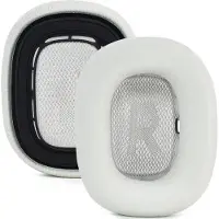 INF 2er-Pack Ohrpolster aus Lammfell für Apple AirPods Max - Premium Ersatz Grau