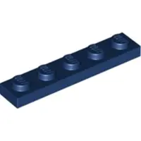 LEGO 1x5 Platte 78329 - 10 Stück Dunkelblau