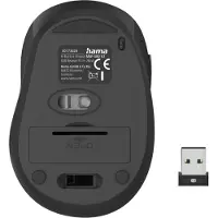 Hama Maus "Optische 6 Tasten Funkmaus "MW-400 V2", ergonomisch, USB Empfänger", rot, B:9cm H:4,5cm T:18cm, Computer-Mäuse, Maus