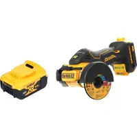 DeWalt DCS 438 N Akku Multimaterialschneider 18 V 76 mm Brushless + 1x Akku 5,0 Ah - ohne Ladegerät