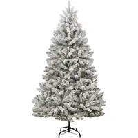 Syfax Künstlicher Weihnachtsbaum Klappbar Beschneit 240 cm