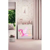 RAUMHIRSCH FURNITURE Kinderkommode mit Schubladen Elfe mit Flügeln in der Farbe Weiß Babydreams
