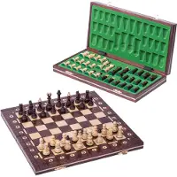 Square - Schach aus Holz - JUNIOR AG - 41 x 41 cm - Schachspiel : Schachfiguren & Schachbrett