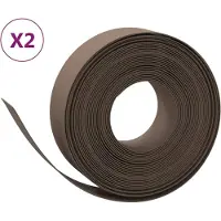 Syfax Rasenkanten 2 Stk. Braun 10 m 15 cm Polyethylen