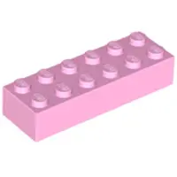 LEGO 2x6 Stein 2456 - 10 Stück Hellrosa