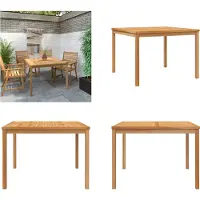 vidaXL Garten Esstisch 110x110x77 cm Massivholz Teak - Esstisch - Esstische - Holztisch - Holztische