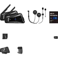OEM LEXIN Motorrad-Headset, 2 km Mesh-Intercom, Dual Audio-Streaming, 2STK