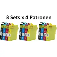 Inkpro 3 Sets kompatible Tintenpatronen T29 XL, T2991, T2992, T2993, T2994 für Epson XP-235 245 247 255 257 332 335 342 345 352 355 432 435 442 445 452 455