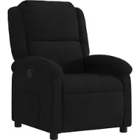 Syfax Relaxsessel Schwarz Samt