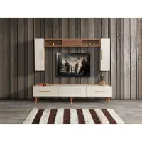 AEA Wohnwand tv Ständer Sideboard Modern Wohnzimmer Regale Wohnwände Holz