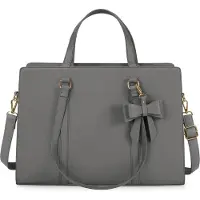 Sonstiges NEWHEY Handtasche Damen Shopper Schwarz Laptoptasche 15.6 Zoll Kunstleder
