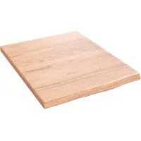 Syfax Waschtischplatte Hellbraun 40x50x2 cm Massivholz Behandelt