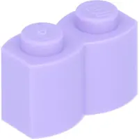 LEGO 1x2 Pallisade - 50 Stück Lavendel