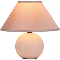Rabalux 2145 Tischleuchte Ariel, E14, Keramik, rosa, rund, Modern, ø200mm