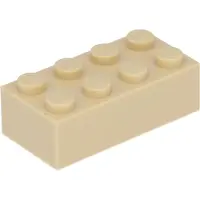 LEGO 2x4 Stein 3001 - 100 Stück Beige