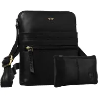 Peterson PTN 1901E-OPU-0284 Schwarze Ledertasche