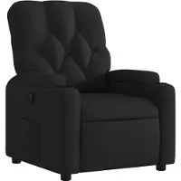 Syfax Relaxsessel Schwarz Stoff