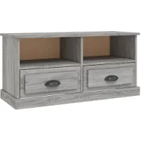 Syfax TV-Schrank Grau Sonoma 93x35,5x45 cm Holzwerkstoff