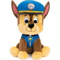 Spin Master Plüschtier Chase Paw Patrol, 25 cm, Braun, Weicher Stoff, Originalgetreues Design