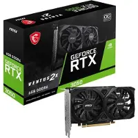MSI Grafikkarte GeForce RTX 3050 VENTUS 2X E 6G OC, 6 GB GDDR6, PCI Express x8 4.0