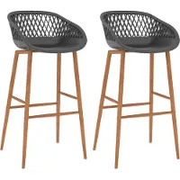 Syfax Barhocker 2 Stk. Grau
