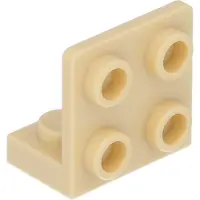LEGO Winkel: 25 Brackets 1x2/2x2, 90°, Beige