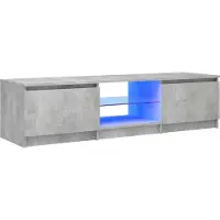 Sonstiges TV-Schrank mit LED-Leuchten Betongrau 140x40x36 cm