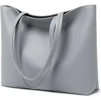 Sonstiges Damen Kunstleder Handtasche für Arbeit und Schule, große Tote Bag mit Reißverschluss