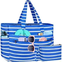 Sonstiges WACCET XXL Strandtasche mit Reißverschluss, Wasserdicht, Faltbar