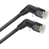 ACT DD1901, 1 m, Cat6, U/FTP (STP), RJ-45, RJ-45, Schwarz