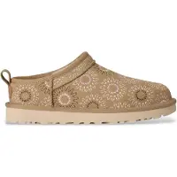 Ugg für Damen. 1178192 Klassische Micro Sun Stitch Lederstiefeletten hellbraun (38), Wohnung, Keine, Lässig