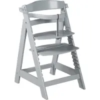 Roba Hochstuhl "Treppenhochstuhl Sit Up Click & Fun, taupe", Kinder, Gr. B/H/T: 45cm x 80cm x 54cm, grau (taupe), Stühle Hochstuhl, aus Holz