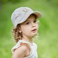 Maximo Baseball Cap , Mädchen, Gr. 53/55, beige, Web, Obermaterial: 55% Leinen, 45% Baumwolle, Caps Baseball Cap, Größenverstellbar